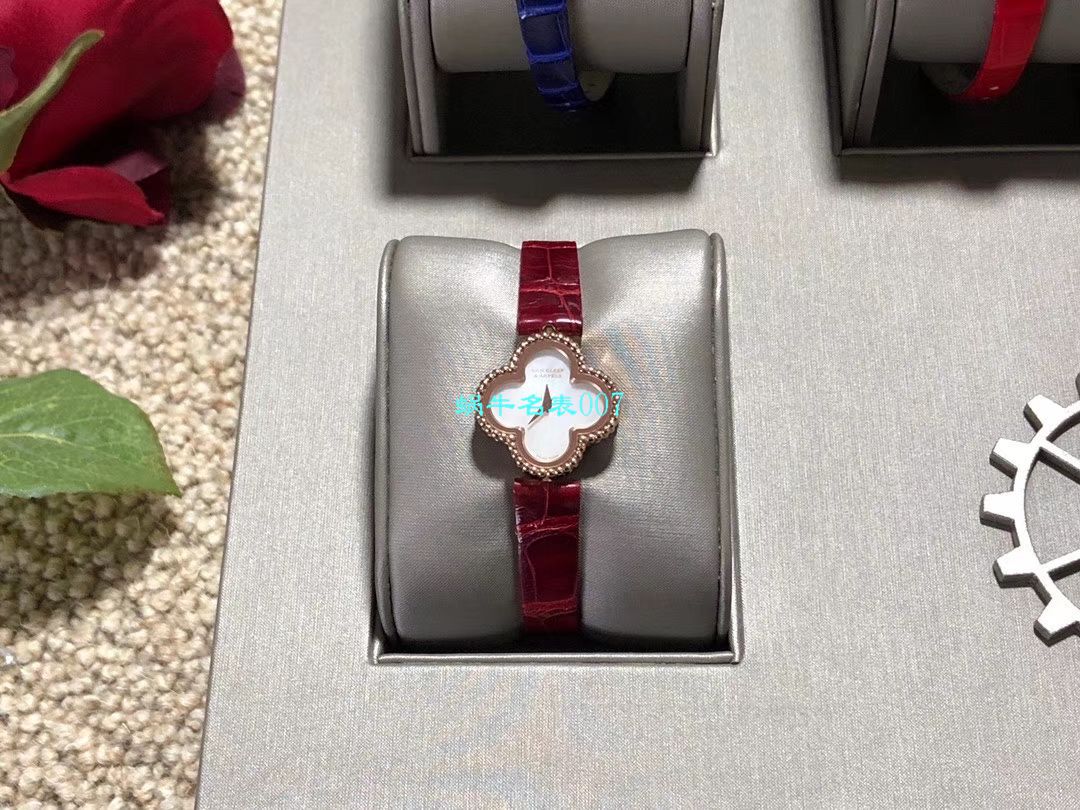 V&A Factory 2020年最新款高仿女表梵克雅宝ALHAMBRA系列VCARO8WT00,VCARO8SF00 wrist watch  / VCA09