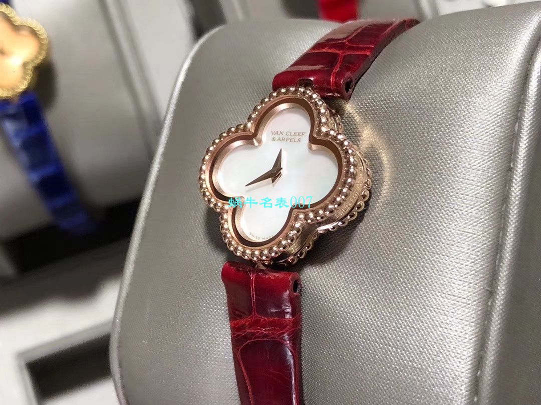 V&A Factory 2020年最新款高仿女表梵克雅宝ALHAMBRA系列VCARO8WT00,VCARO8SF00 wrist watch  / VCA09