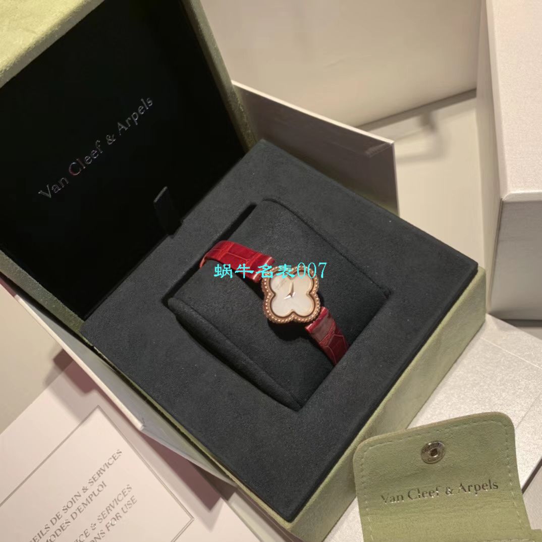 V&A Factory 2020年最新款高仿女表梵克雅宝ALHAMBRA系列VCARO8WT00,VCARO8SF00 wrist watch  / VCA09