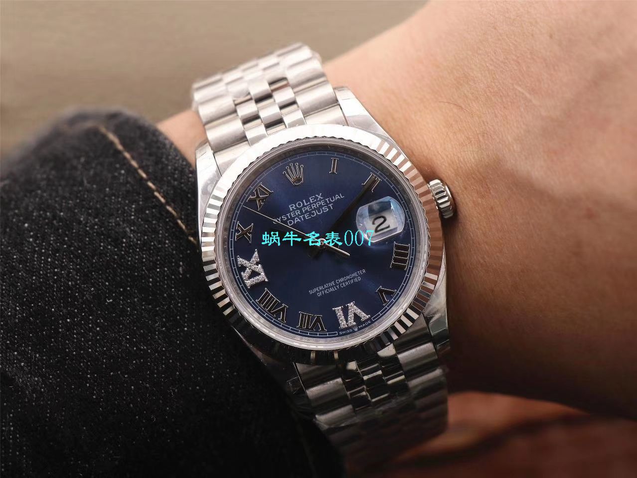  Video analysis EW Factory  top 复刻高仿 Rolex   Datejust 36毫米m126233-0025 wrist watch  / R356