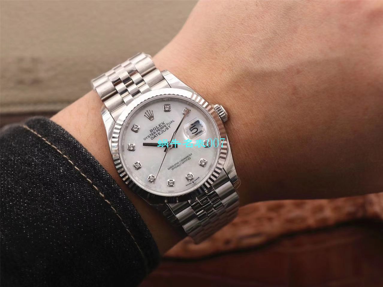  Video analysis EW Factory  top 复刻高仿 Rolex   Datejust 36毫米m126233-0025 wrist watch  / R356