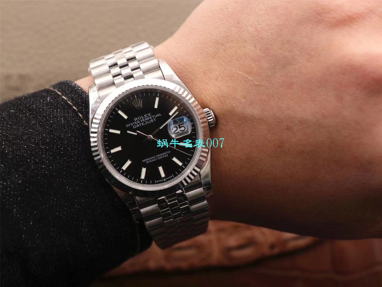  Video analysis EW Factory  top 复刻高仿 Rolex   Datejust 36毫米m126233-0025 wrist watch  / R356