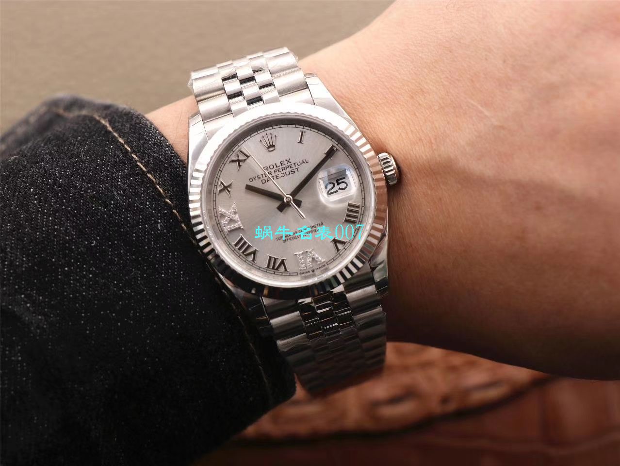  Video analysis EW Factory  top 复刻高仿 Rolex   Datejust 36毫米m126233-0025 wrist watch  / R356