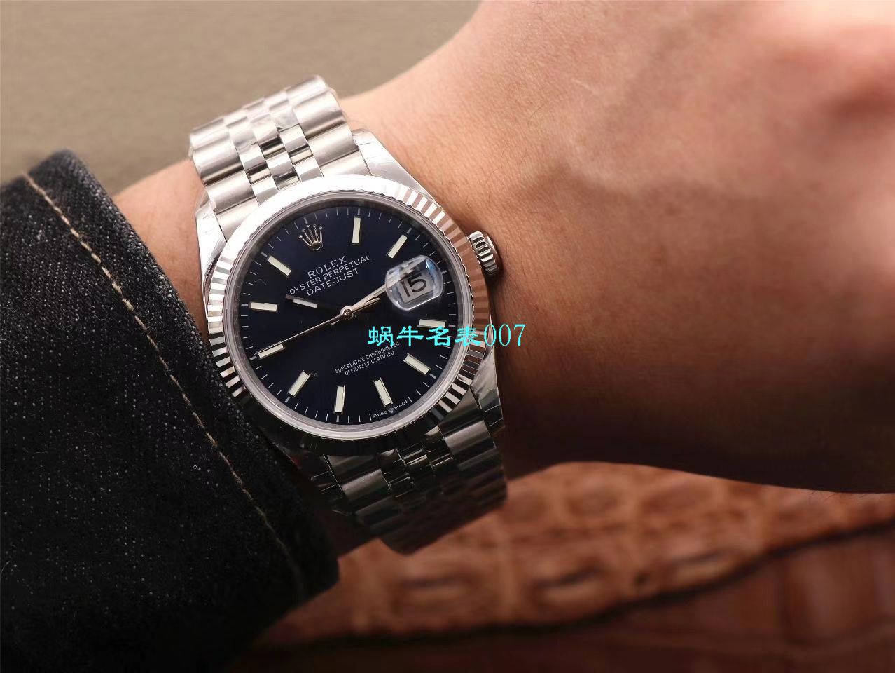  Video analysis EW Factory  top 复刻高仿 Rolex   Datejust 36毫米m126233-0025 wrist watch  / R356