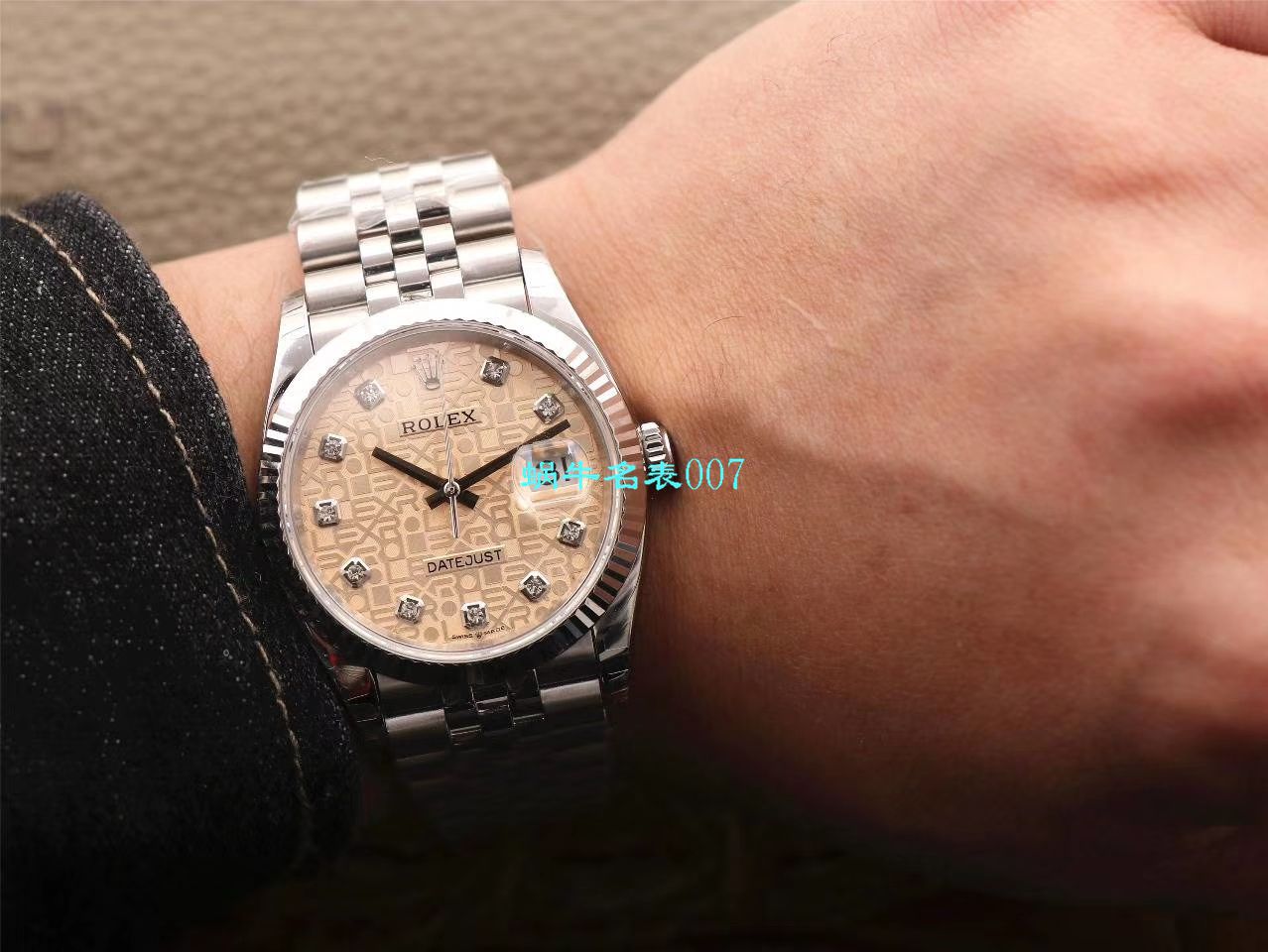  Video analysis EW Factory  top 复刻高仿 Rolex   Datejust 36毫米m126233-0025 wrist watch  / R356