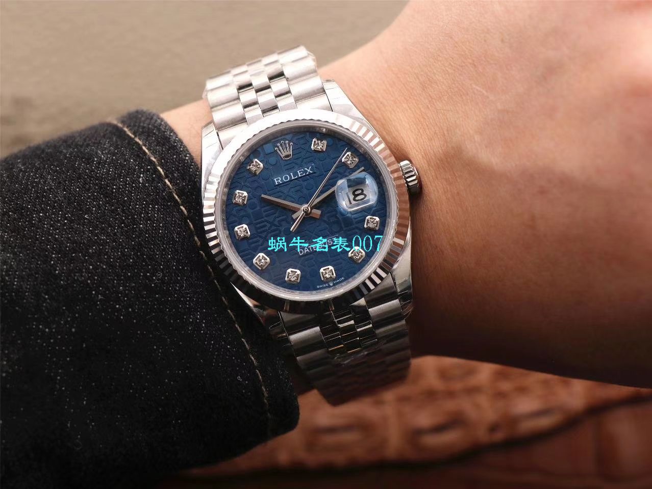 Video analysis EW Factory  top 复刻高仿 Rolex   Datejust 36毫米m126233-0025 wrist watch  / R356