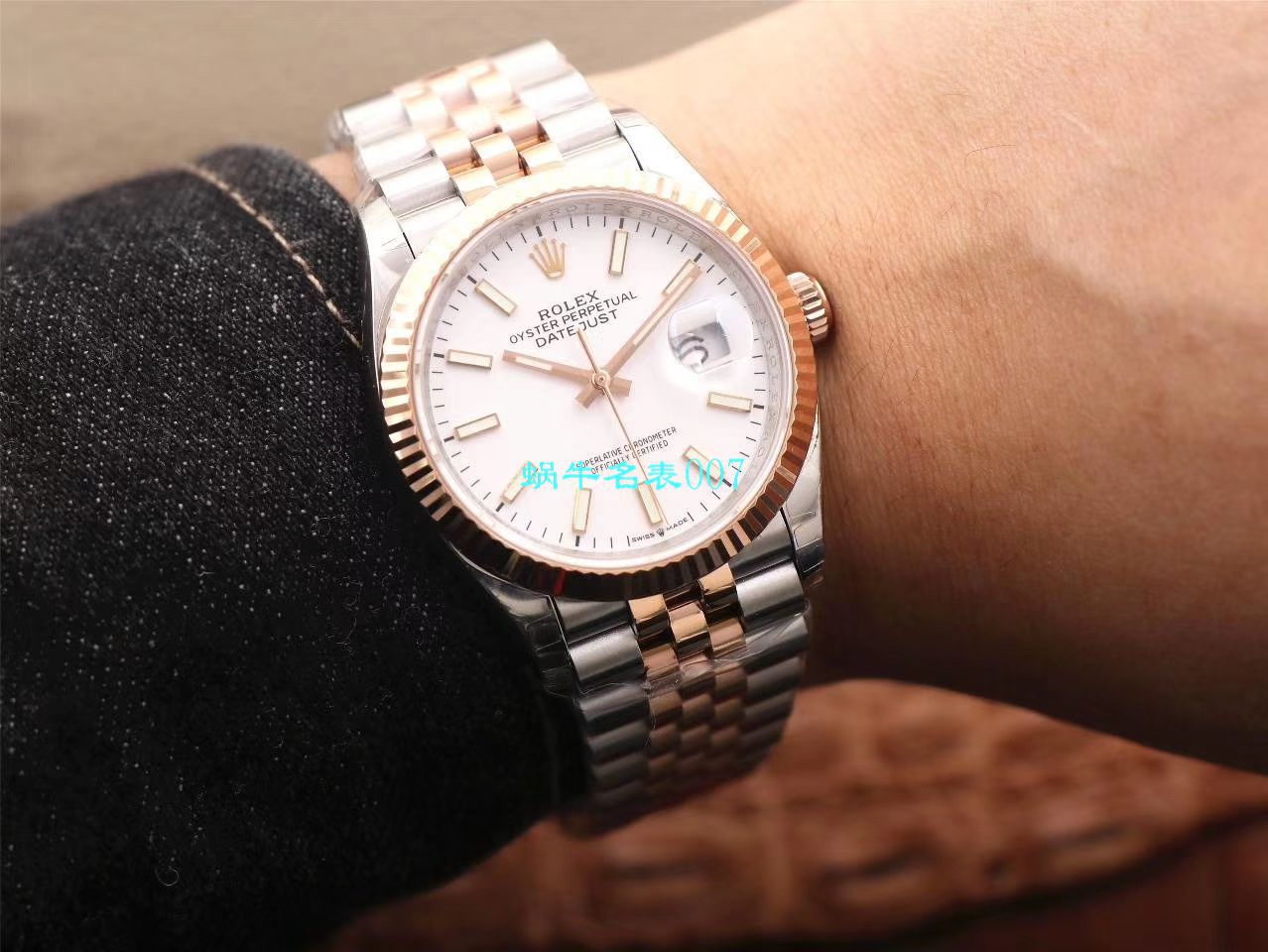  Video analysis EW Factory  top 复刻高仿 Rolex   Datejust 36毫米m126233-0025 wrist watch  / R356