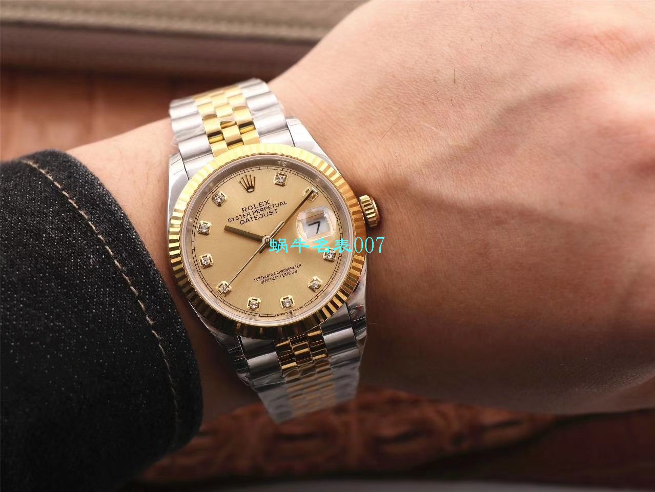  Video analysis EW Factory  top 复刻高仿 Rolex   Datejust 36毫米m126233-0025 wrist watch  / R356