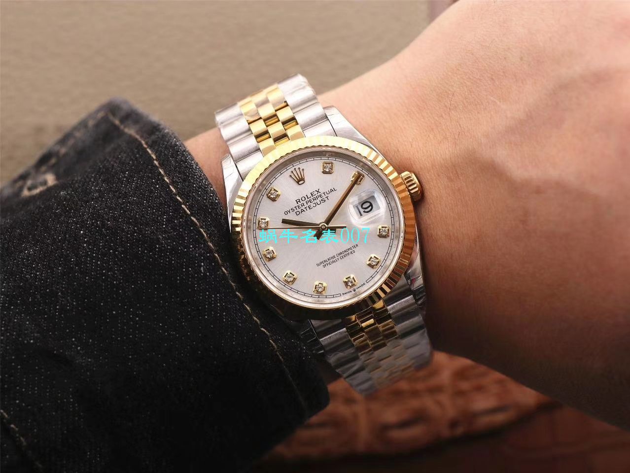  Video analysis EW Factory  top 复刻高仿 Rolex   Datejust 36毫米m126233-0025 wrist watch  / R356