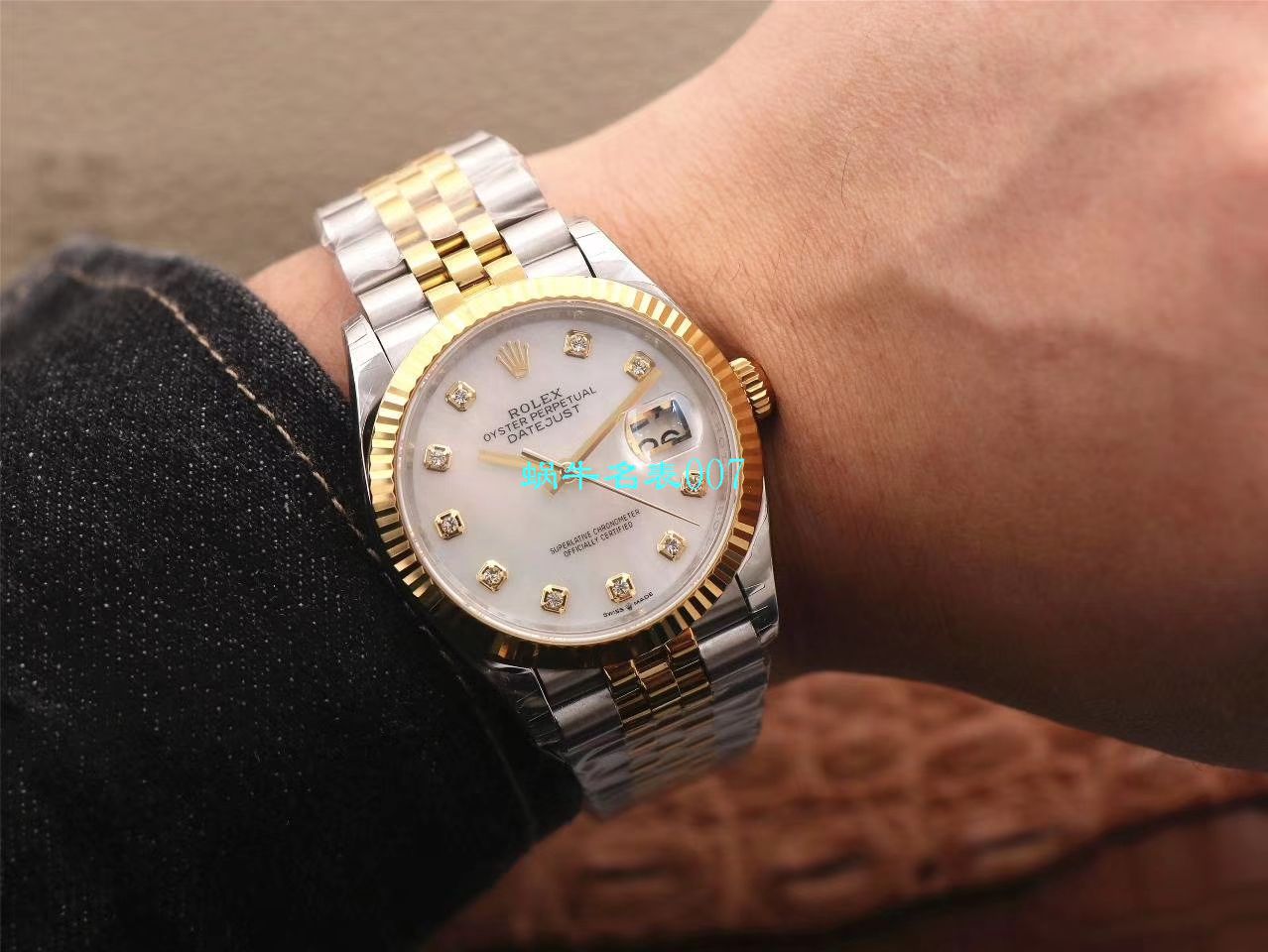  Video analysis EW Factory  top 复刻高仿 Rolex   Datejust 36毫米m126233-0025 wrist watch  / R356