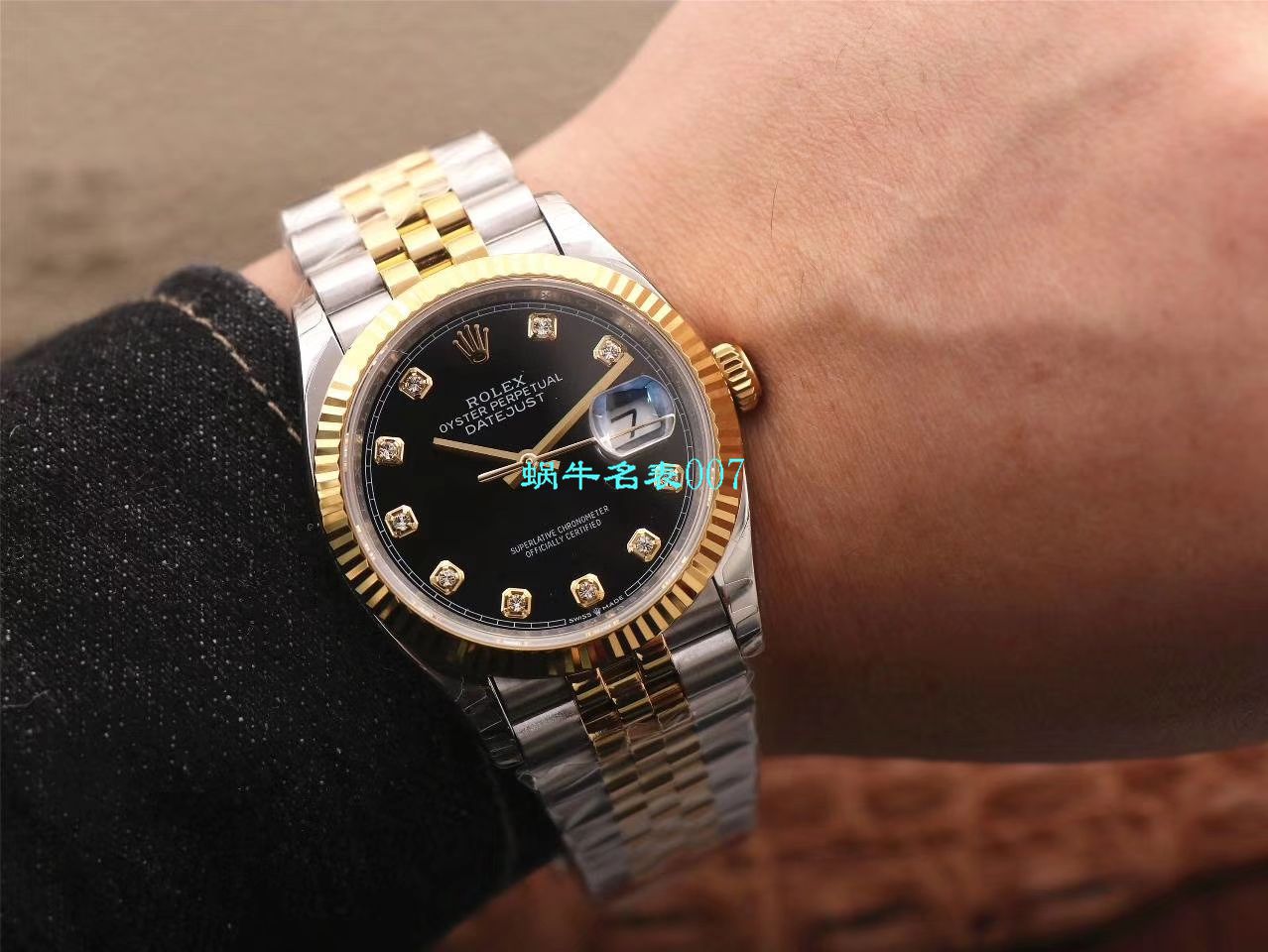  Video analysis EW Factory  top 复刻高仿 Rolex   Datejust 36毫米m126233-0025 wrist watch  / R356