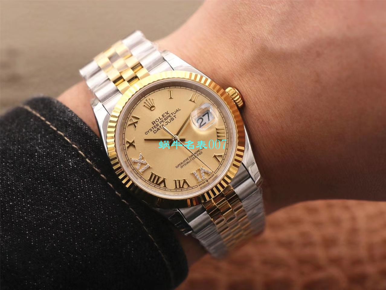  Video analysis EW Factory  top 复刻高仿 Rolex   Datejust 36毫米m126233-0025 wrist watch  / R356