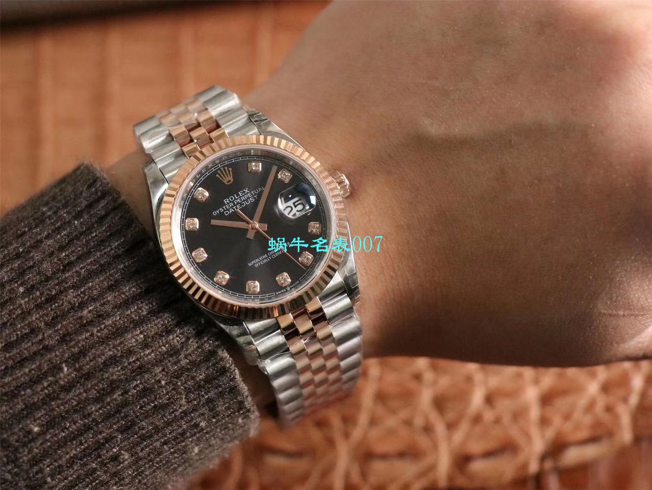  Video analysis EW Factory  top 复刻高仿 Rolex   Datejust 36毫米m126233-0025 wrist watch  / R356