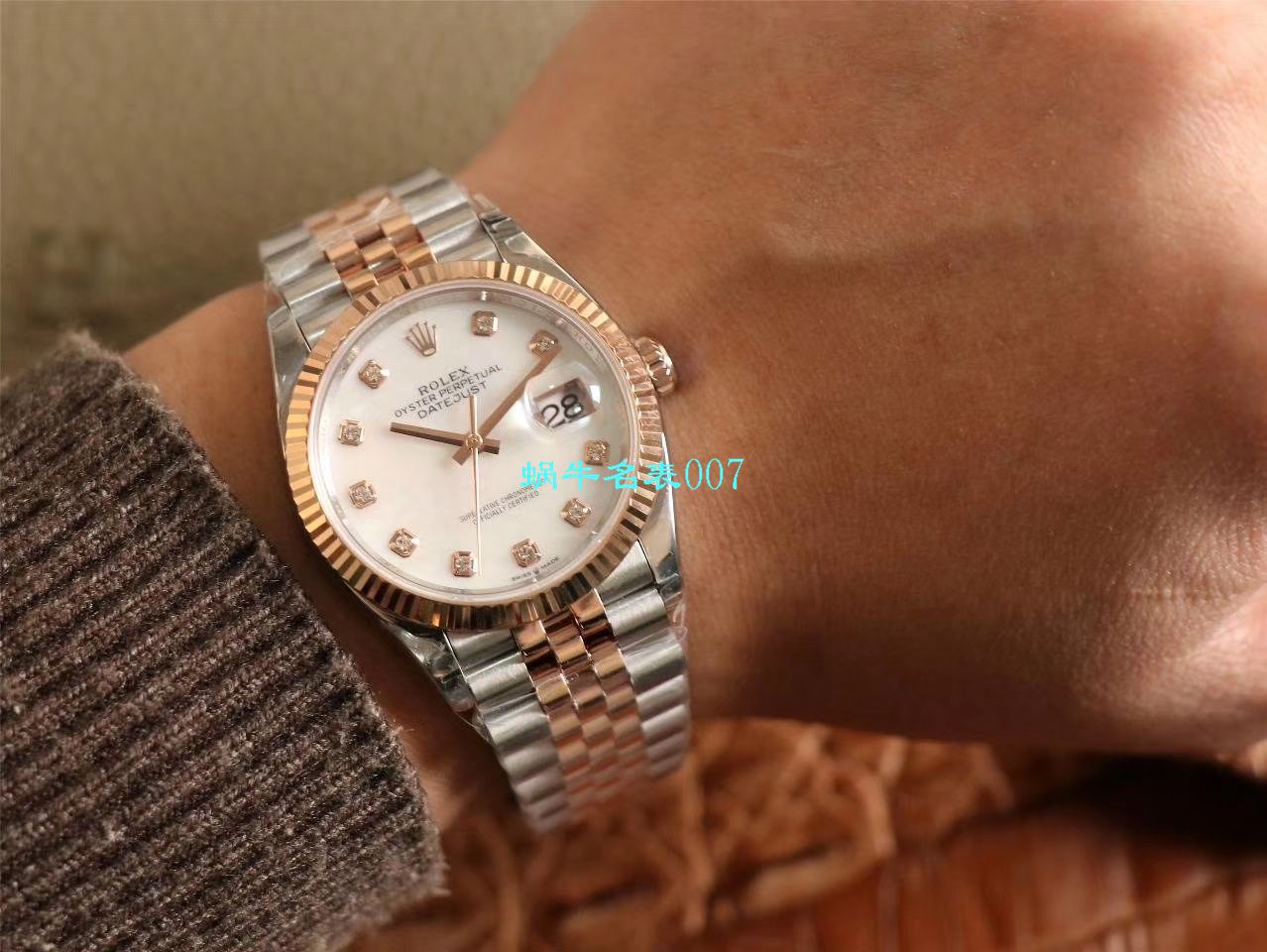  Video analysis EW Factory  top 复刻高仿 Rolex   Datejust 36毫米m126233-0025 wrist watch  / R356