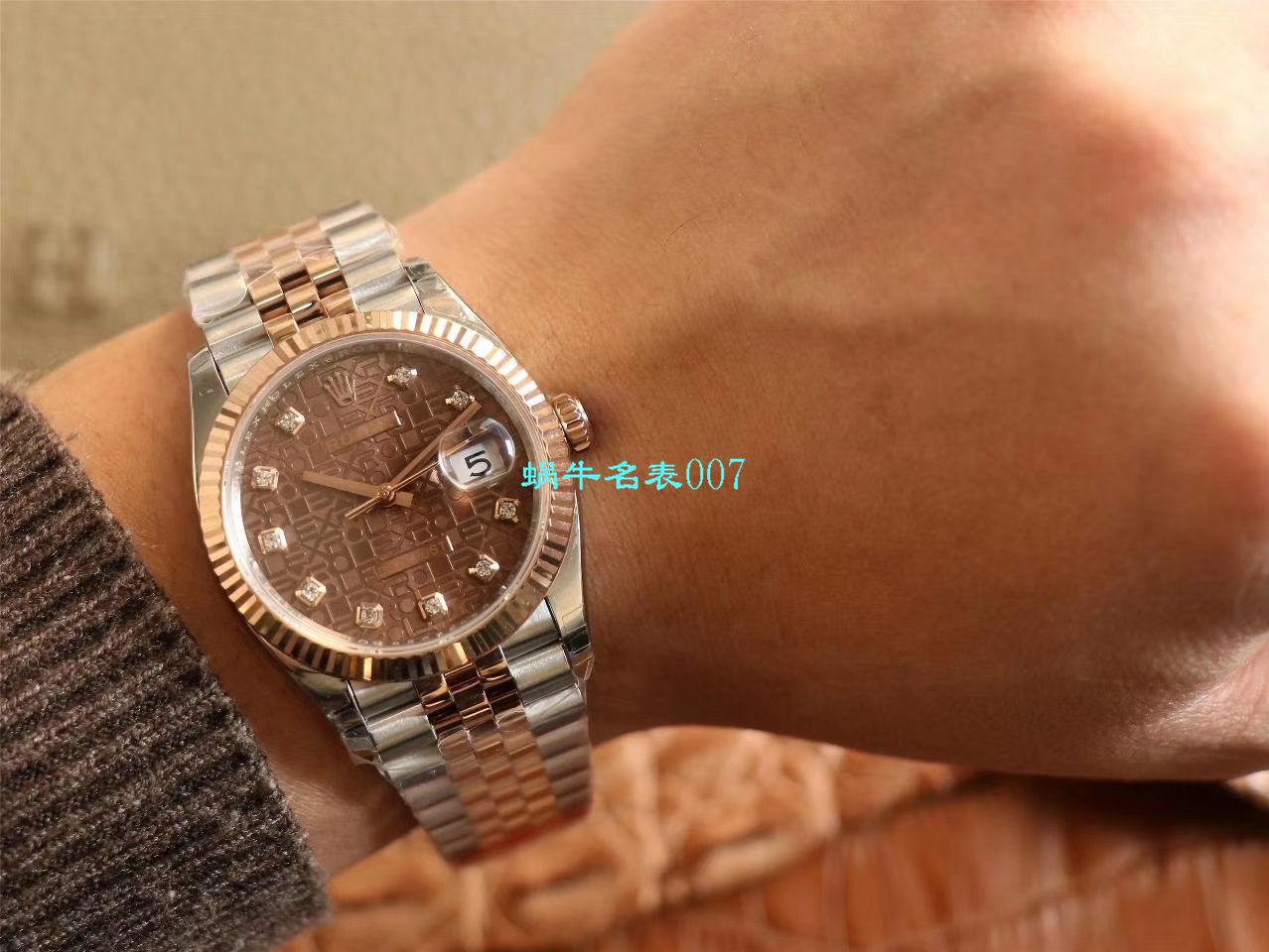  Video analysis EW Factory  top 复刻高仿 Rolex   Datejust 36毫米m126233-0025 wrist watch  / R356