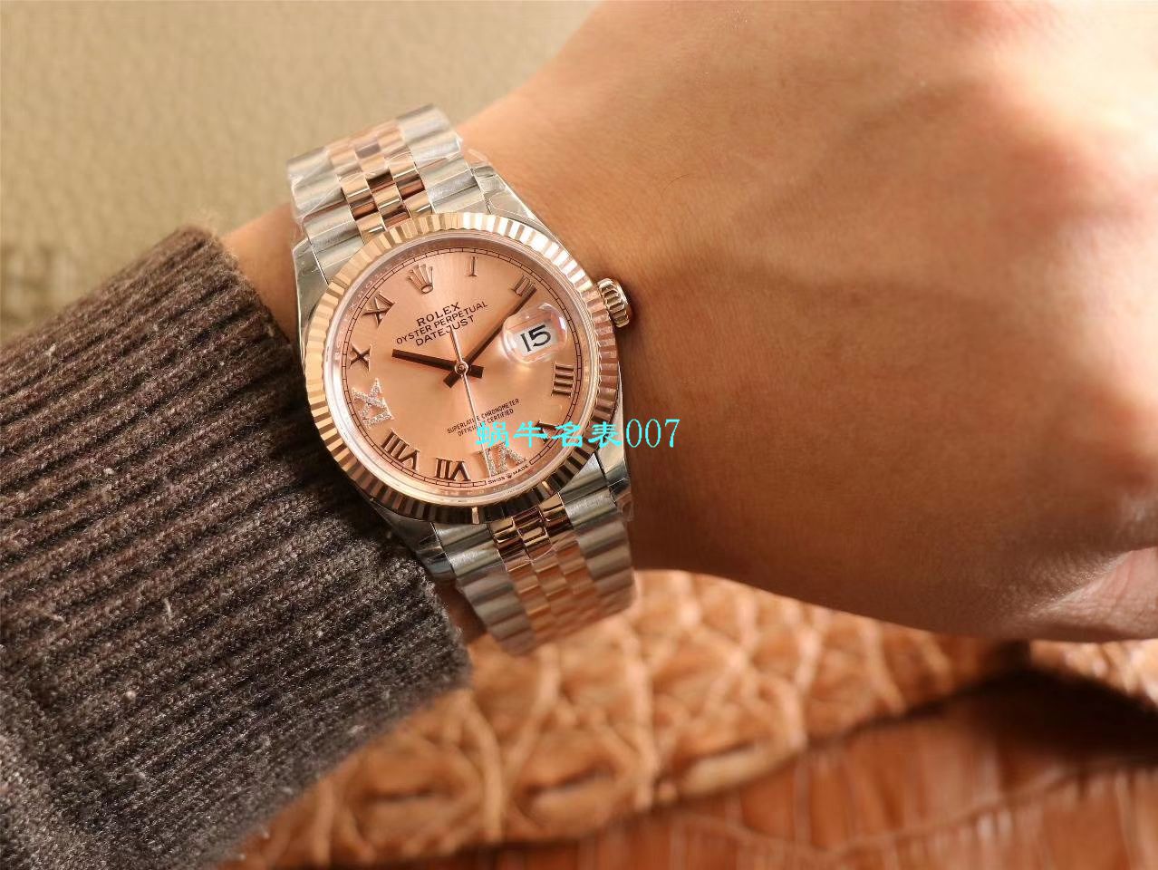  Video analysis EW Factory  top 复刻高仿 Rolex   Datejust 36毫米m126233-0025 wrist watch  / R356