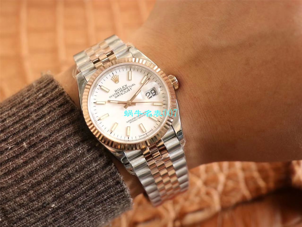  Video analysis EW Factory  top 复刻高仿 Rolex   Datejust 36毫米m126233-0025 wrist watch  / R356