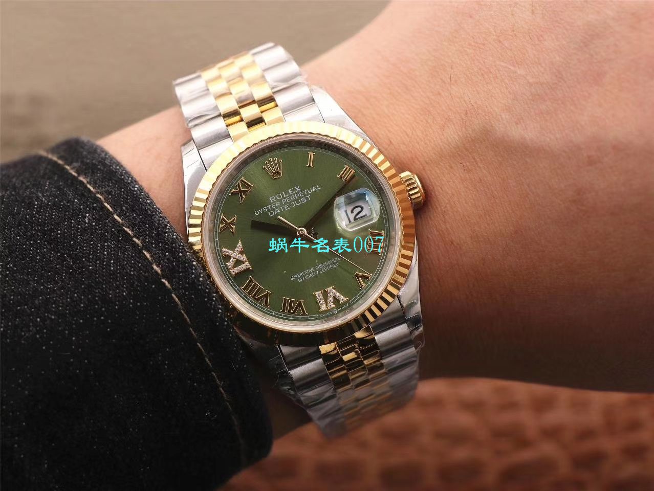  Video analysis EW Factory  top 复刻高仿 Rolex   Datejust 36毫米m126233-0025 wrist watch  / R356