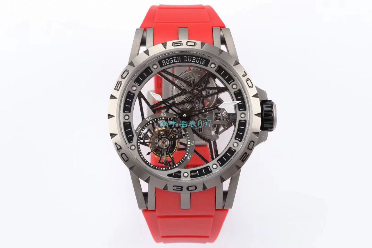 BBR Factory  top 复刻高仿 Tourbillon Roger DubuisEXCALIBUR（王者系列）系列RDDBEX0479蓝色 watchband   wrist watch  / LJ066