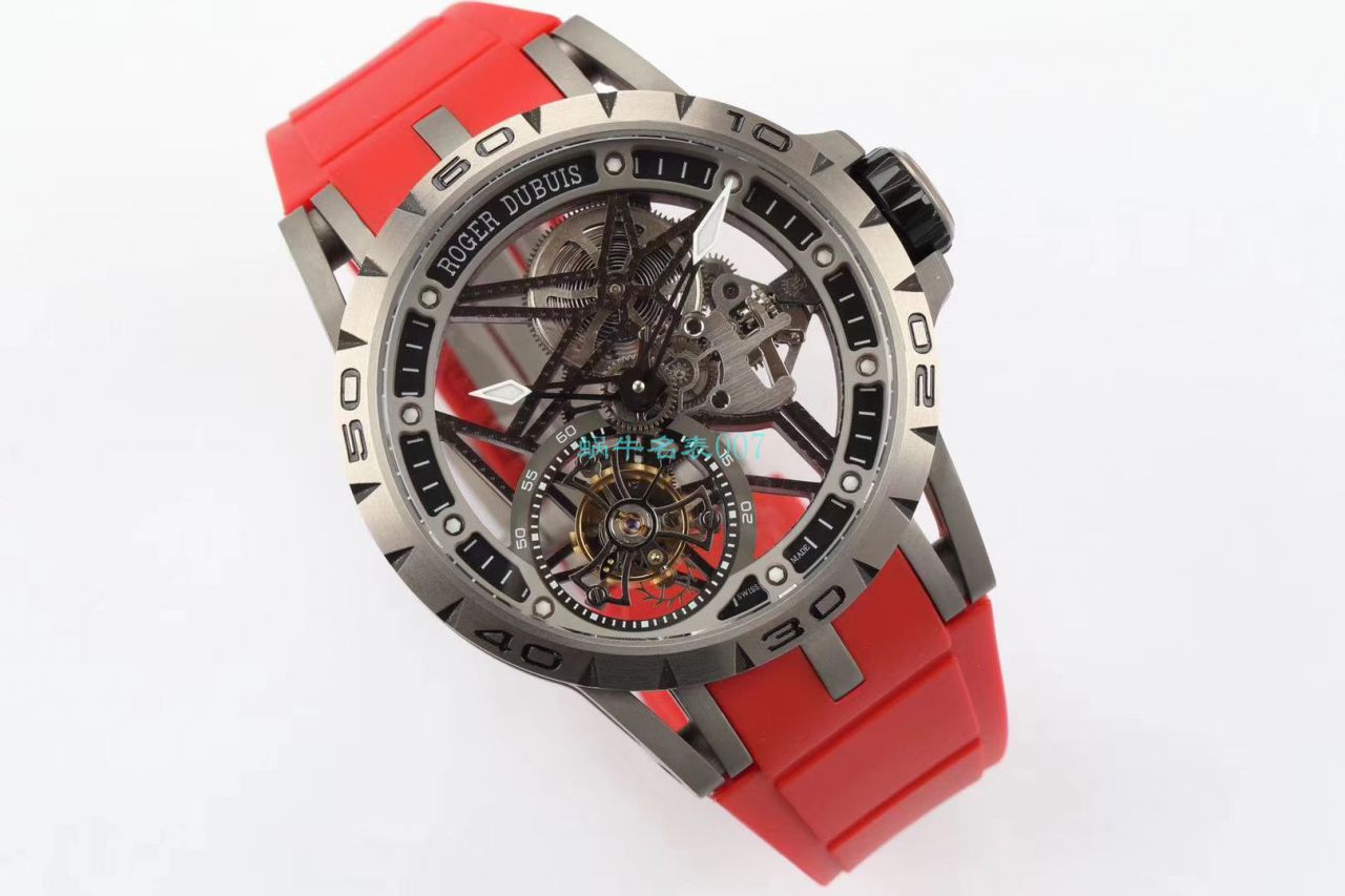 BBR Factory  top 复刻高仿 Tourbillon Roger DubuisEXCALIBUR（王者系列）系列RDDBEX0479蓝色 watchband   wrist watch  / LJ066