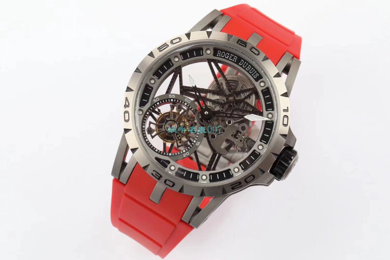BBR Factory  top 复刻高仿 Tourbillon Roger DubuisEXCALIBUR（王者系列）系列RDDBEX0479蓝色 watchband   wrist watch  / LJ066