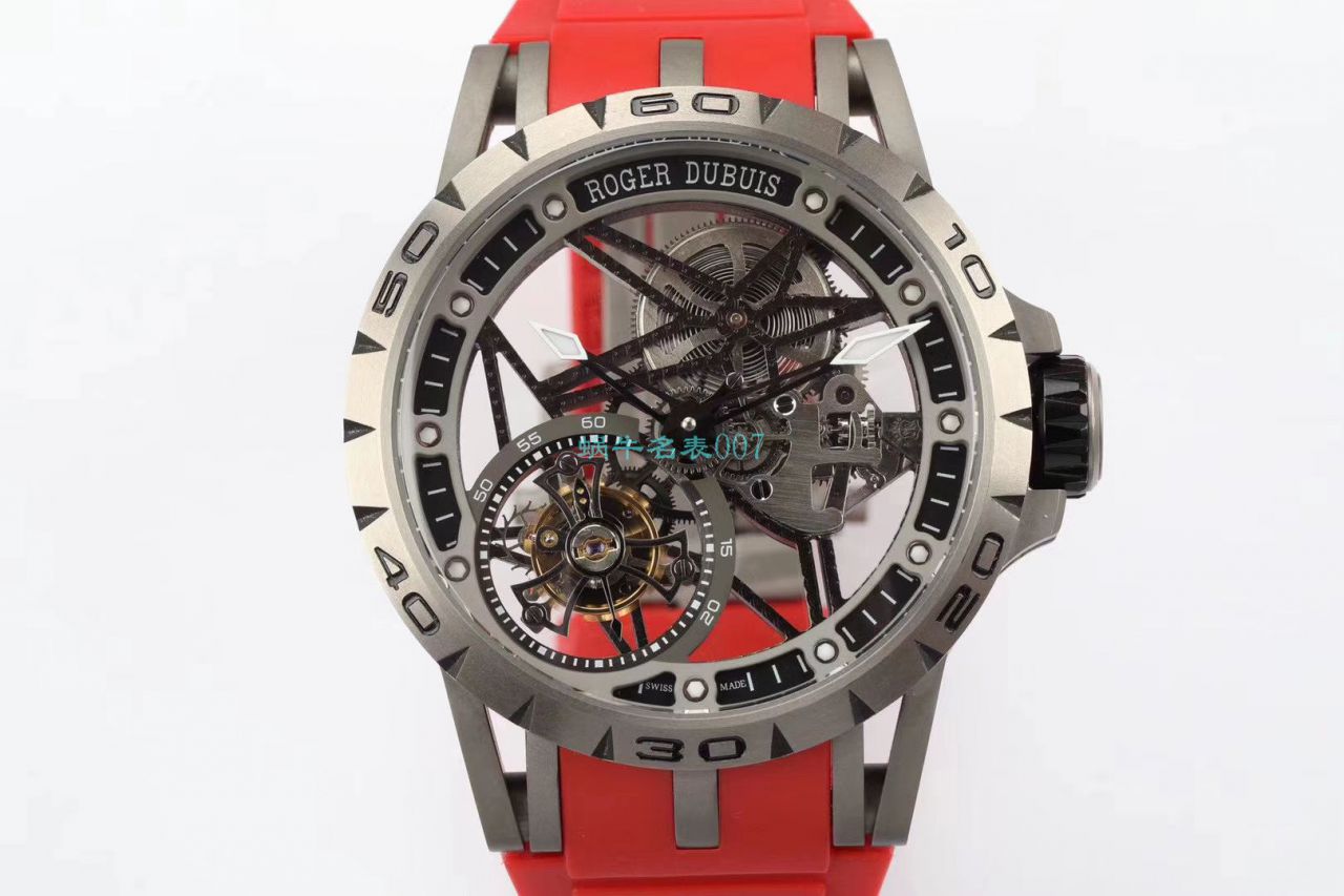 BBR Factory  top 复刻高仿 Tourbillon Roger DubuisEXCALIBUR（王者系列）系列RDDBEX0479蓝色 watchband   wrist watch  / LJ066