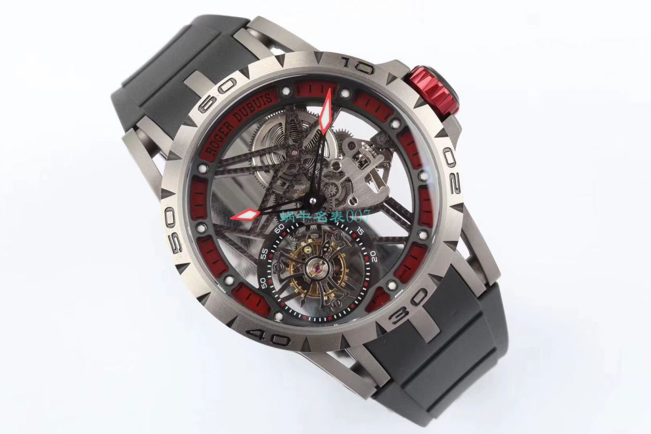 BBR Factory  top 复刻高仿 Tourbillon Roger DubuisEXCALIBUR（王者系列）系列RDDBEX0479蓝色 watchband   wrist watch  / LJ066