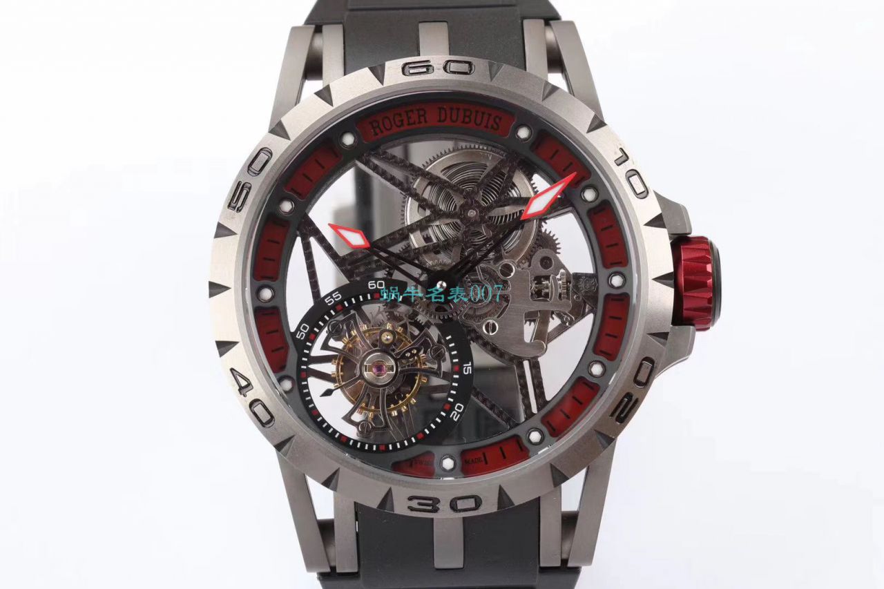 BBR Factory  top 复刻高仿 Tourbillon Roger DubuisEXCALIBUR（王者系列）系列RDDBEX0479蓝色 watchband   wrist watch  / LJ066