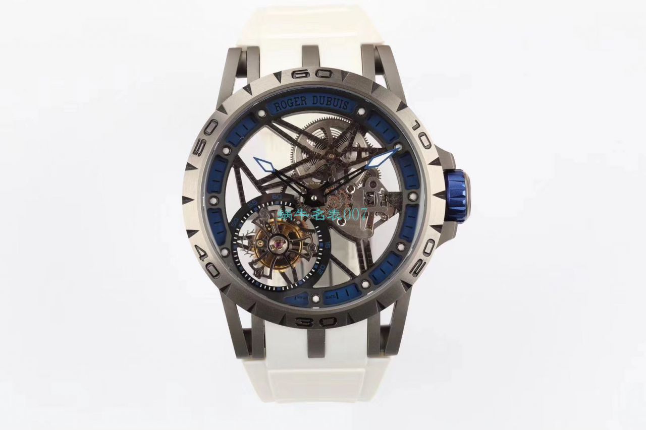 BBR Factory  top 复刻高仿 Tourbillon Roger DubuisEXCALIBUR（王者系列）系列RDDBEX0479蓝色 watchband   wrist watch  / LJ066