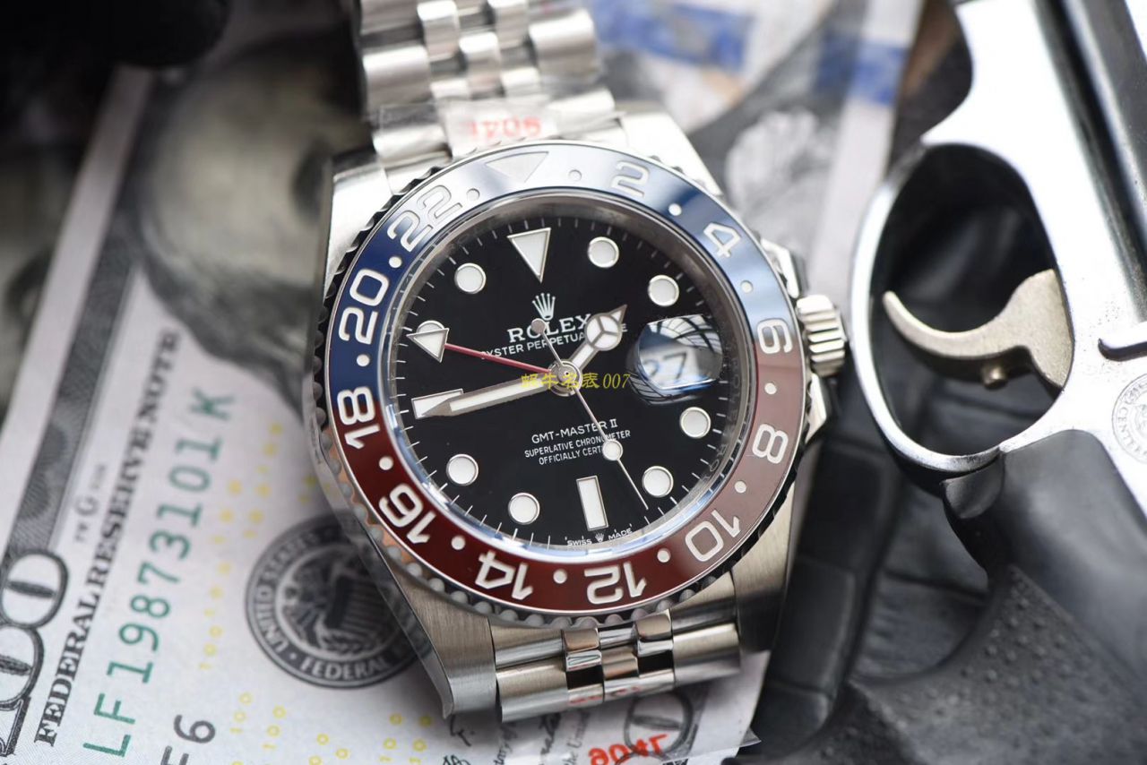 【NOOB Factory Rolex top 复刻高仿手表】 Rolex  GMT MASTER II系列126710BLRO-0001 wrist watch  / R378