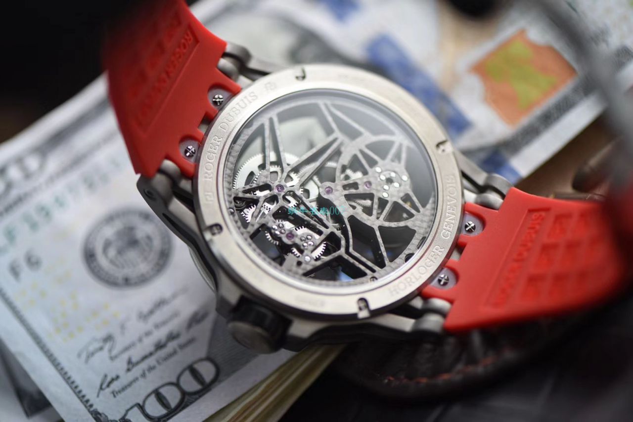  Video analysis BBR Factory 官网 top 复刻 Tourbillon Roger DubuisRoger Dubuis王者高仿RDDBEX0479红色 watchband   wrist watch  / LJ067