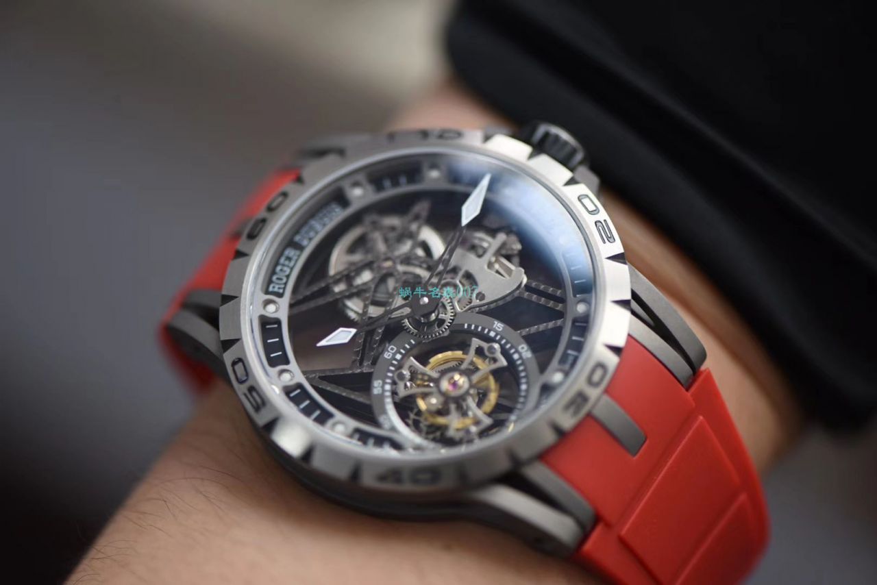  Video analysis BBR Factory 官网 top 复刻 Tourbillon Roger DubuisRoger Dubuis王者高仿RDDBEX0479红色 watchband   wrist watch  / LJ067