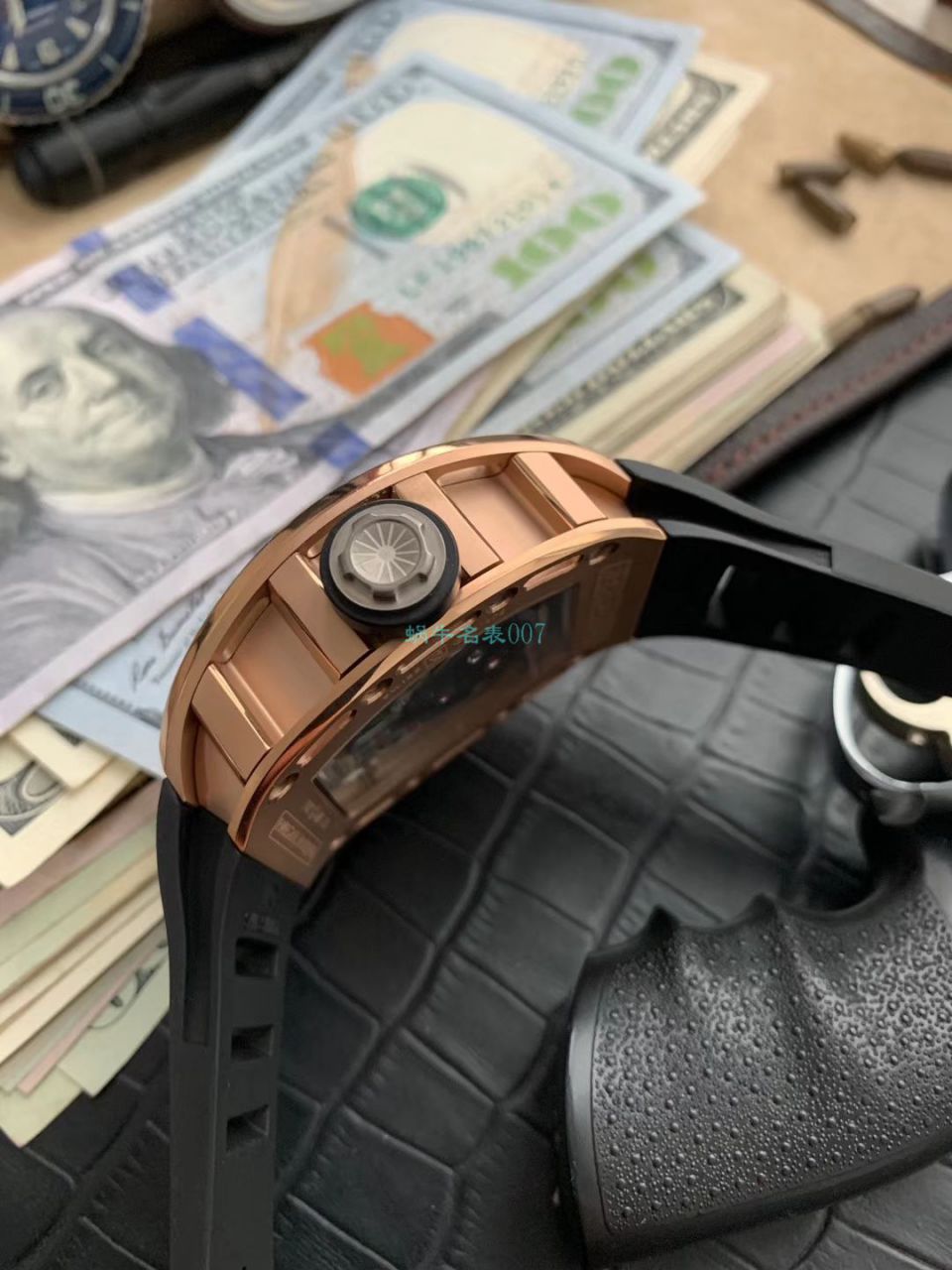 【 Video analysis 】EUR Factory RICHARD MILLE Richard Mille Tourbillon 男RM 052 top 复刻高仿紫金骷髅头至尊鬼王 wrist watch  / RM052EUR