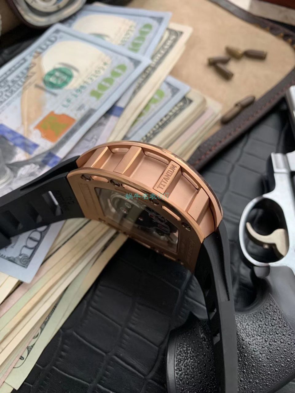【 Video analysis 】EUR Factory RICHARD MILLE Richard Mille Tourbillon 男RM 052 top 复刻高仿紫金骷髅头至尊鬼王 wrist watch  / RM052EUR