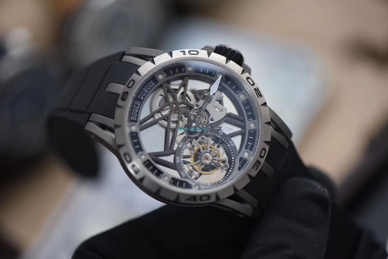 BBR Factory  top 复刻高仿 Tourbillon Roger DubuisEXCALIBUR（王者系列）系列RDDBEX0479蓝色 watchband   wrist watch  / LJ066