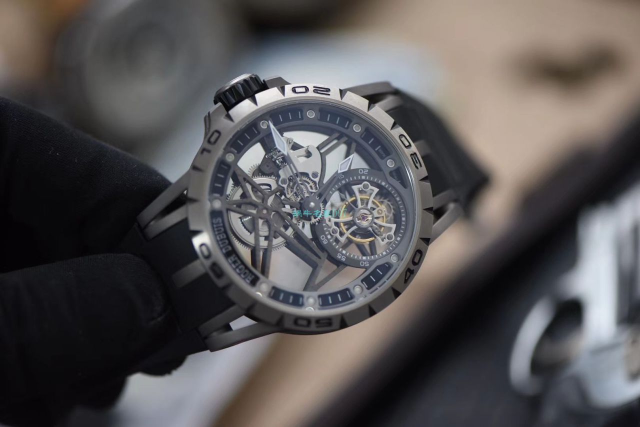 BBR Factory  top 复刻高仿 Tourbillon Roger DubuisEXCALIBUR（王者系列）系列RDDBEX0479蓝色 watchband   wrist watch  / LJ066