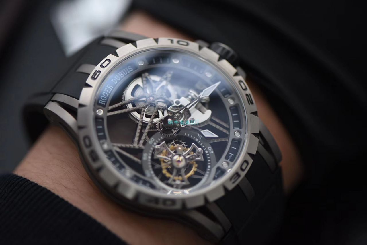 BBR Factory  top 复刻高仿 Tourbillon Roger DubuisEXCALIBUR（王者系列）系列RDDBEX0479蓝色 watchband   wrist watch  / LJ066