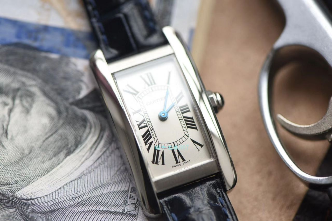 GS Factory 官网 top 复刻高仿 Cartier  TANK AMERICAINE美国坦克WSTA0016，W2607456女士 wrist watch  / K268