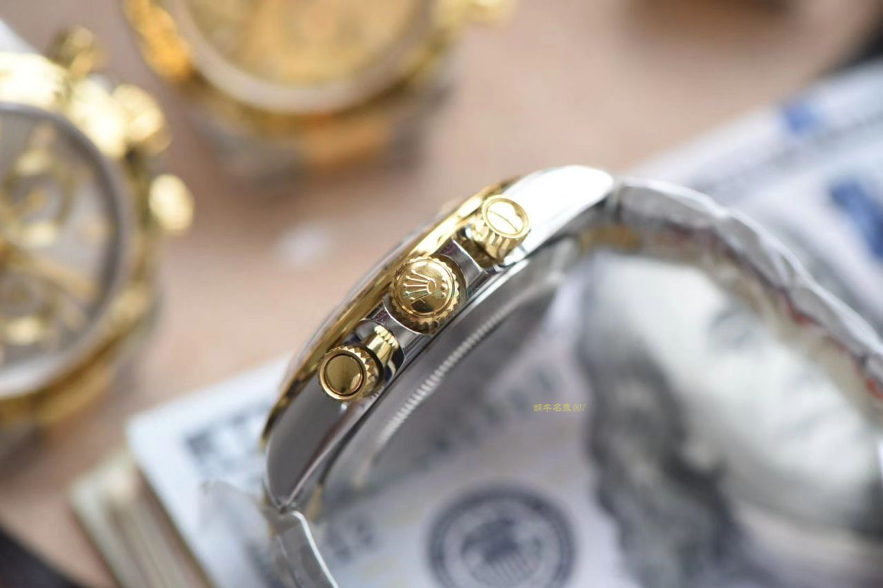 N Factory  Rolex 超级4130 Ditongna 间金复刻高仿m116503-0004，116503白盘，m116503-0003，116523-78593 银色 wrist watch  / R538