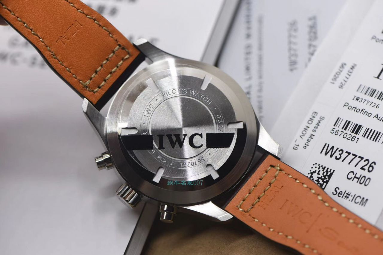【视频测评新‎款首发‎！硬货！渠‎道出‎口订​单​！原单】IWC IWC 表飞行员系列IW377726 wrist watch  / WG511