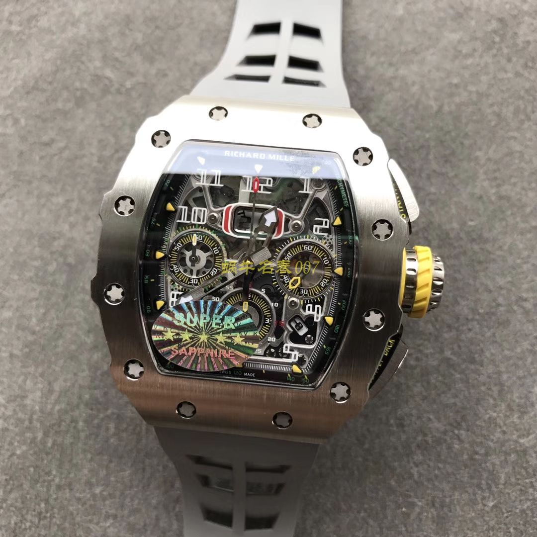 KV Factory 全新RICHARD MILLE复刻理查德米尔RM 11-03钛钢款 wrist watch  / KV01103H