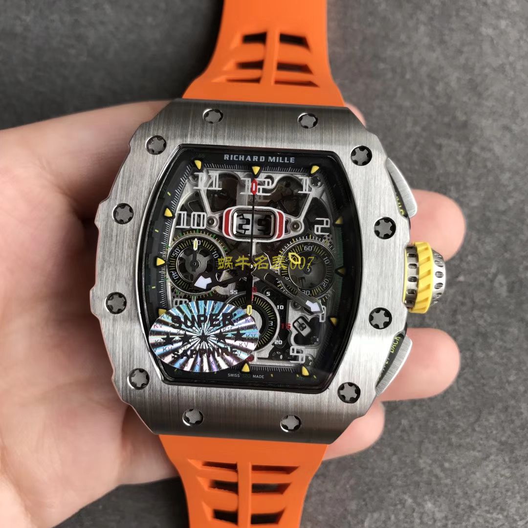KV Factory 全新RICHARD MILLE复刻理查德米尔RM 11-03钛钢款 wrist watch  / KV01103H