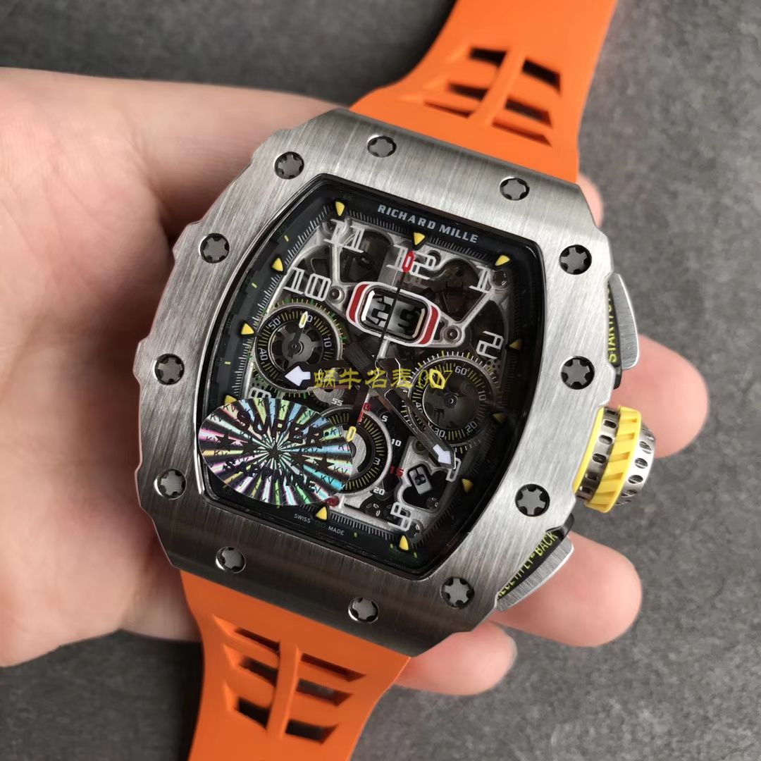 KV Factory 全新RICHARD MILLE复刻理查德米尔RM 11-03钛钢款 wrist watch  / KV01103H