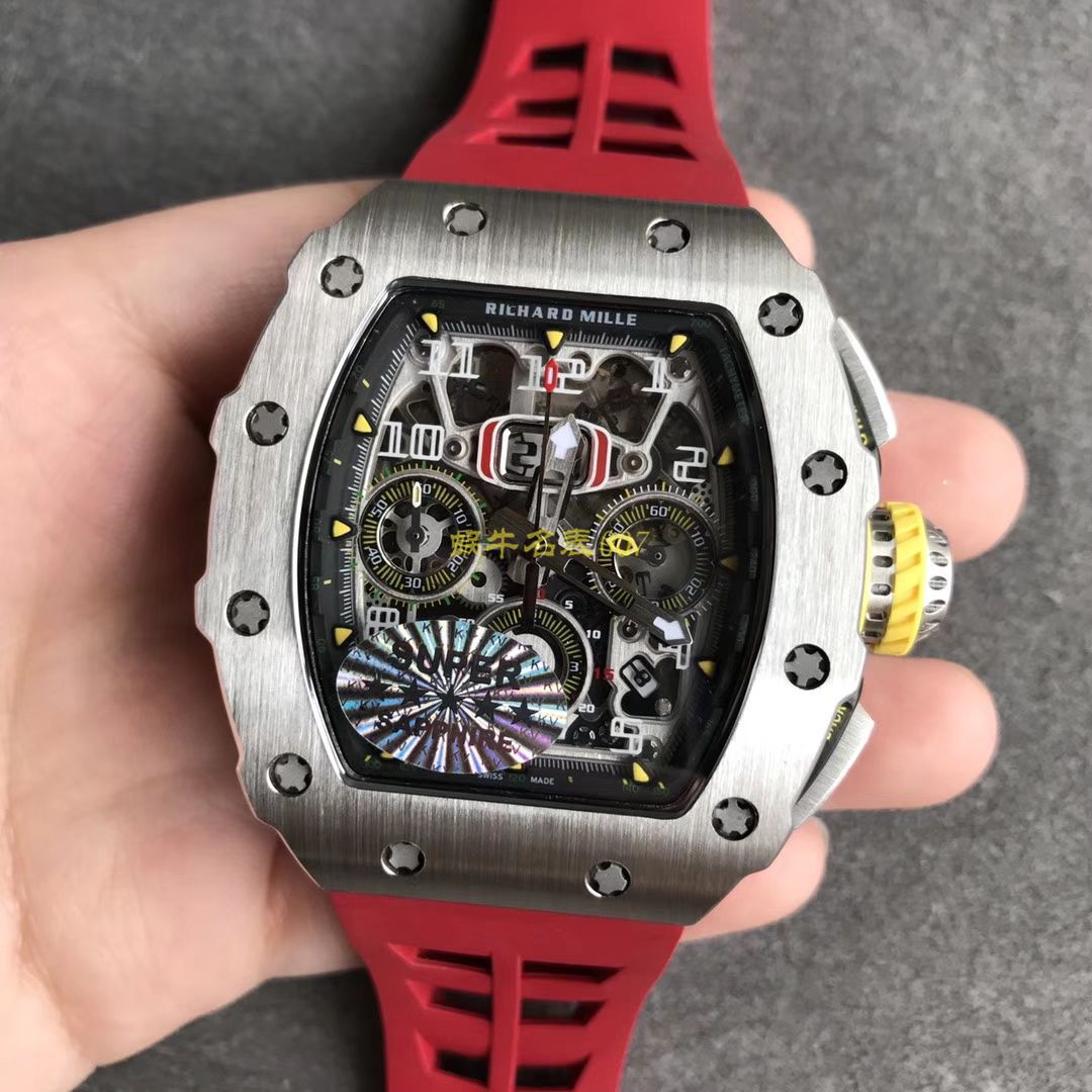 KV Factory 全新RICHARD MILLE复刻理查德米尔RM 11-03钛钢款 wrist watch  / KV01103H