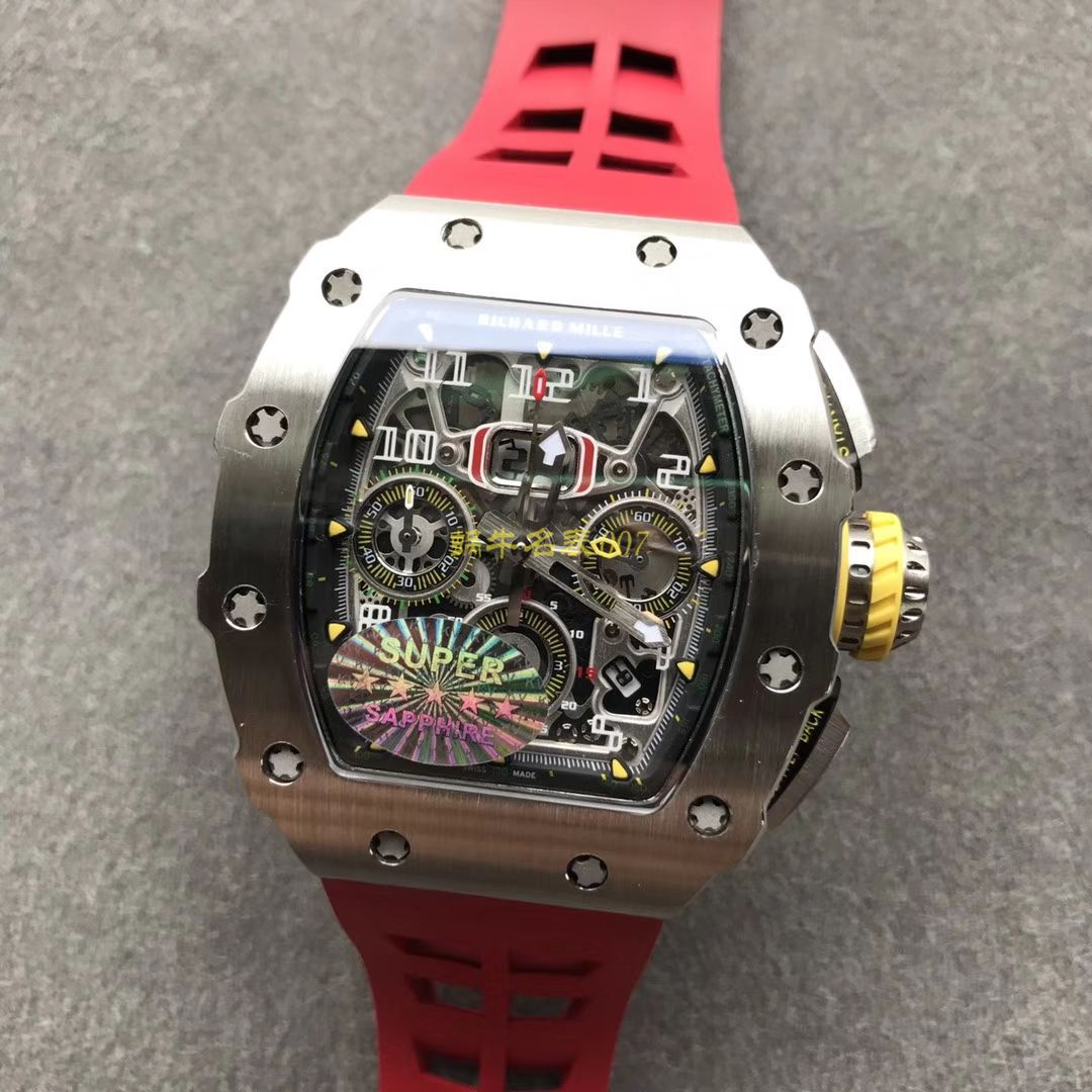 KV Factory 全新RICHARD MILLE复刻理查德米尔RM 11-03钛钢款 wrist watch  / KV01103H