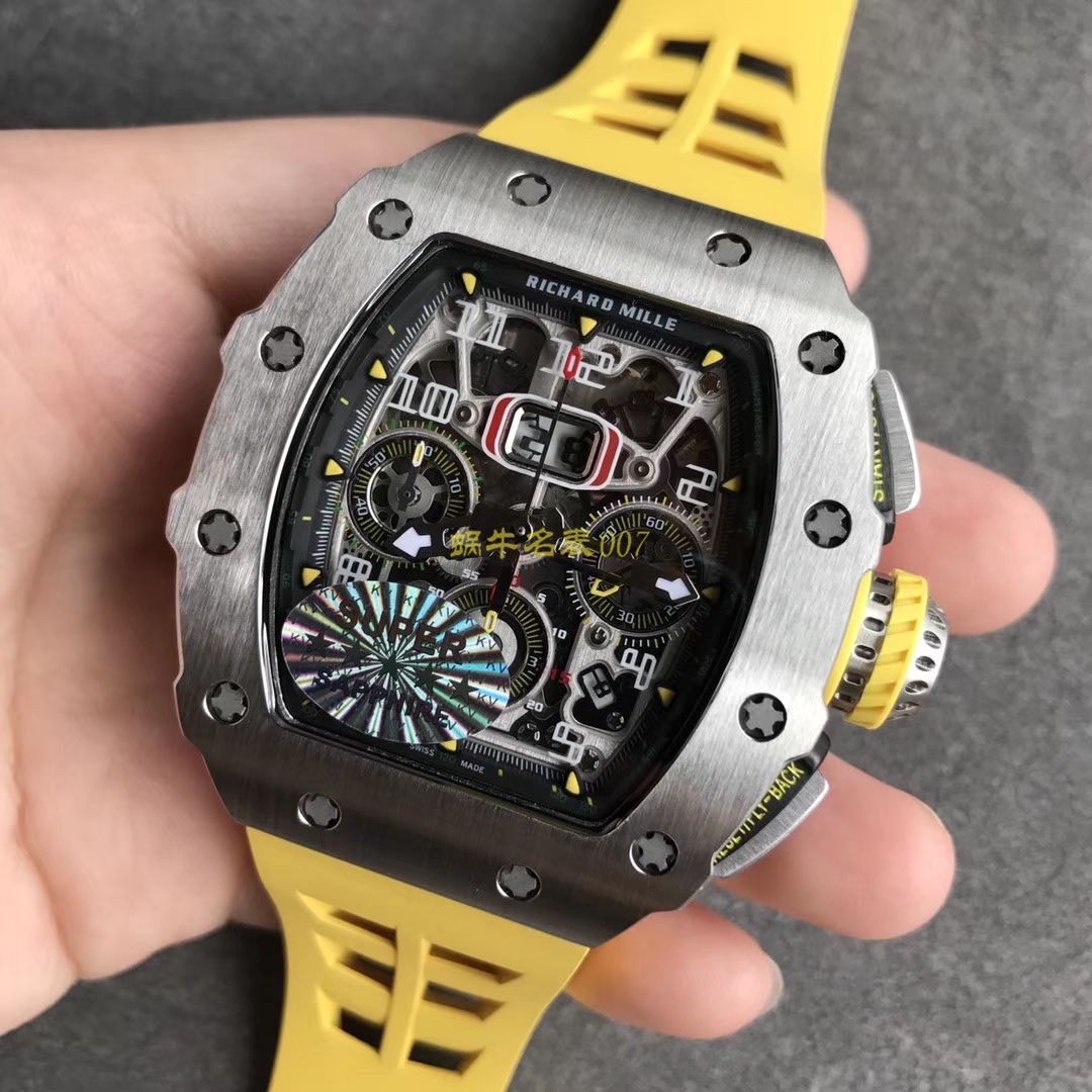 KV Factory 全新RICHARD MILLE复刻理查德米尔RM 11-03钛钢款 wrist watch  / KV01103H
