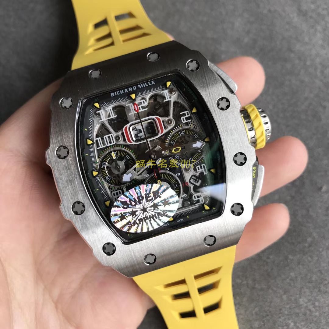 KV Factory 全新RICHARD MILLE复刻理查德米尔RM 11-03钛钢款 wrist watch  / KV01103H
