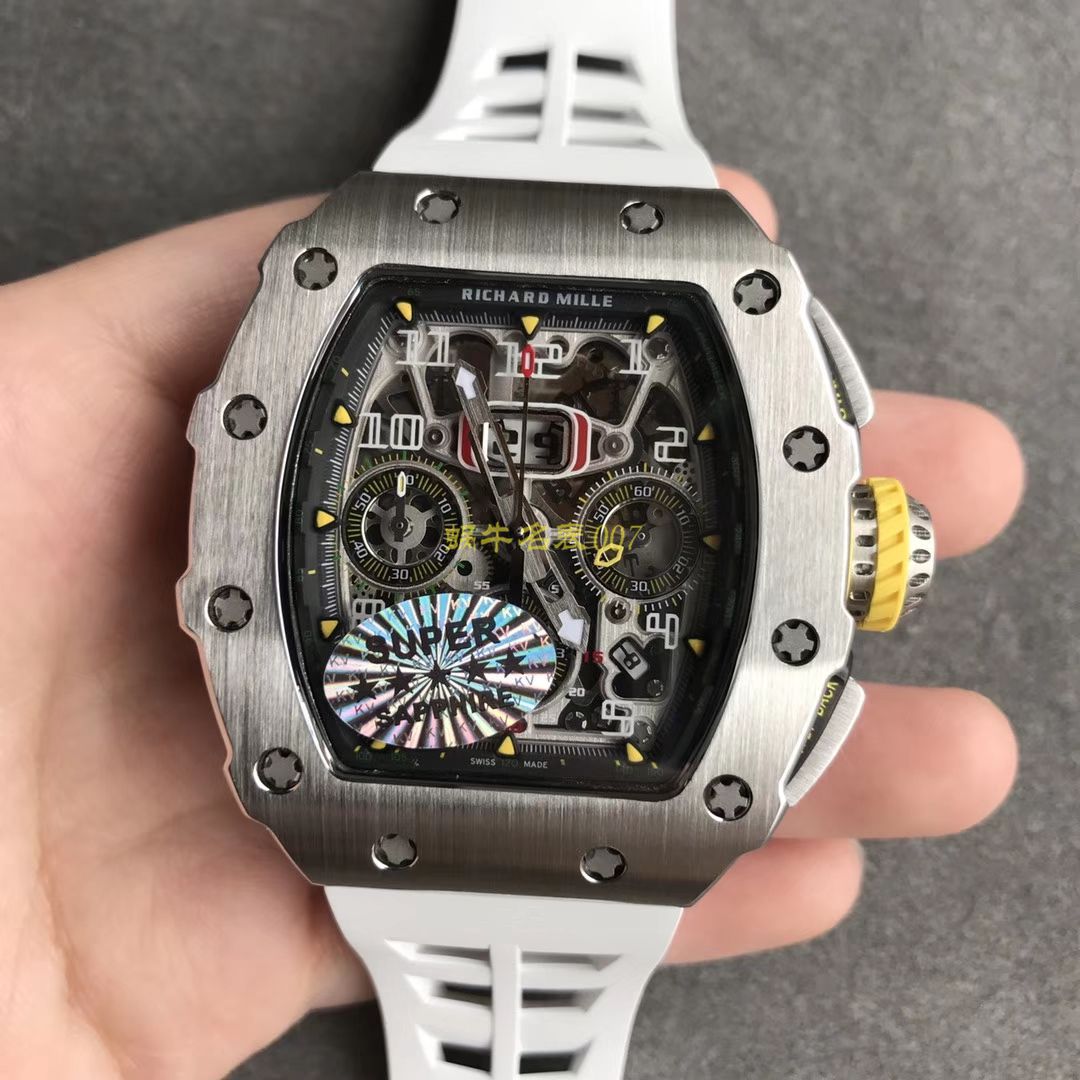 KV Factory 全新RICHARD MILLE复刻理查德米尔RM 11-03钛钢款 wrist watch  / KV01103H
