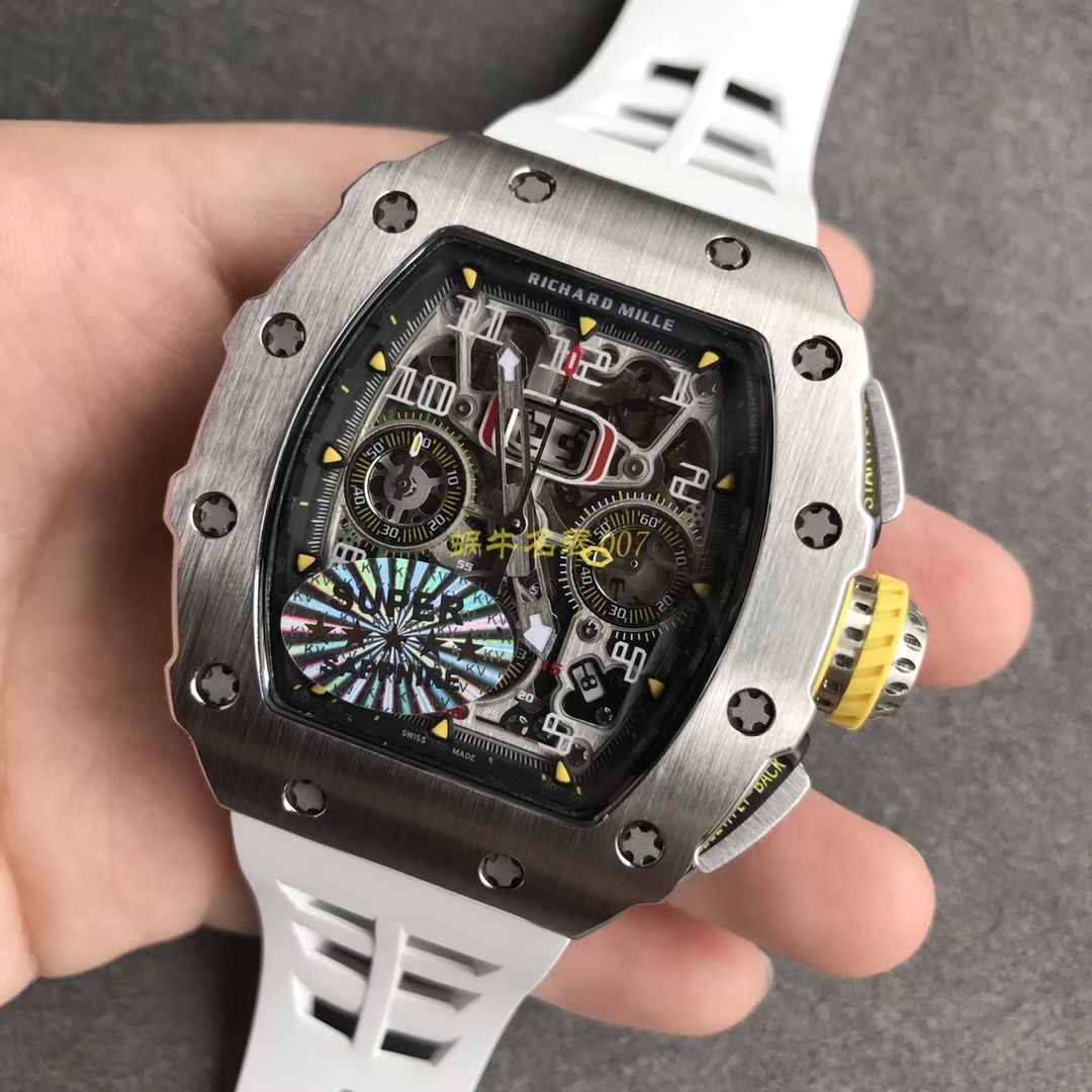 KV Factory 全新RICHARD MILLE复刻理查德米尔RM 11-03钛钢款 wrist watch  / KV01103H