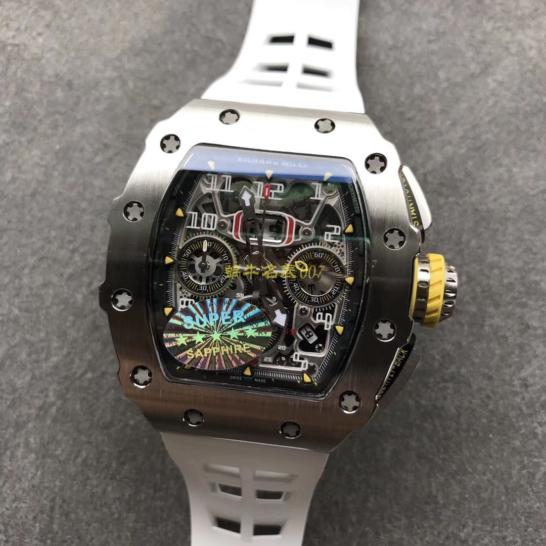 KV Factory 全新RICHARD MILLE复刻理查德米尔RM 11-03钛钢款 wrist watch  / KV01103H